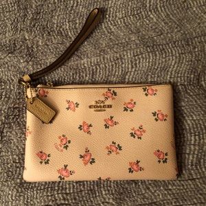 Coach Floral Wristlet